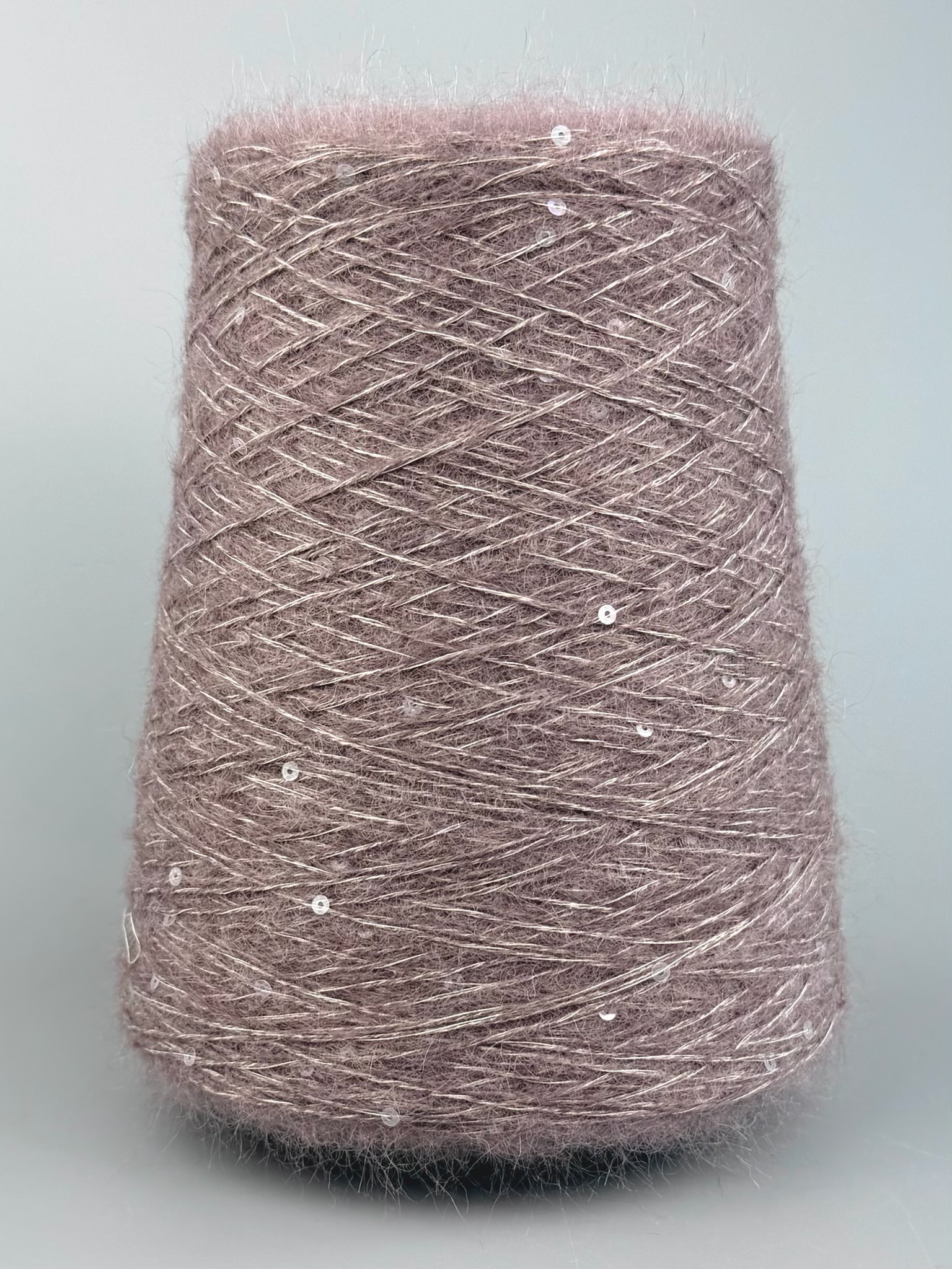 Art. Royal Shine – Kid Mohair, Soie avec paillettes col. Taupe-Mauve 430 m / 100 g | Sélection Zimpfer Wolle photo 2